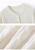 2024 Autumn/Winter Women's Versatile Cable Knit Cashmere Cardigan Sweater