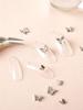 Silver Butterfly Nail Art Charms (15 Pcs Set)