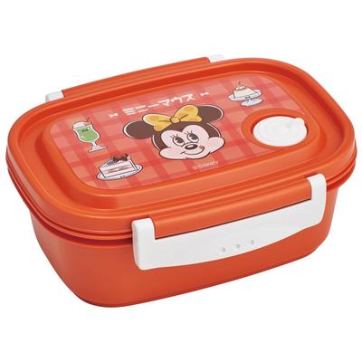 Skater Easy Light Bento Disney Minnie Maus Cafe Verschließbare Aufbewahrung Hergestellt in & Box, Retro, Mittel, 550ml, Mikrowellengeeignet, Behälter, Behälter, Japan,