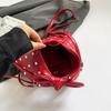 Yogodlns Women's Versatile Bag Retro Leather Shoulder Bag Bow Tie Crossbody Bag Polka Dot Small Hobo Handbag For Everyday Use