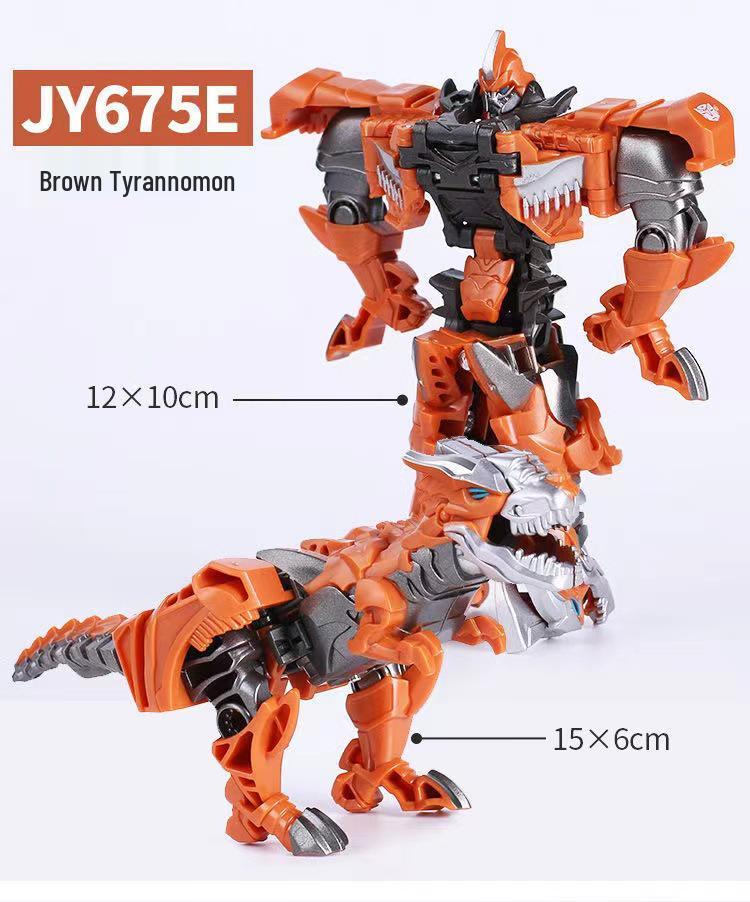 Children's One-Step Transforming Optimus Prime & Bumblebee Autobot Dinosaur Toy