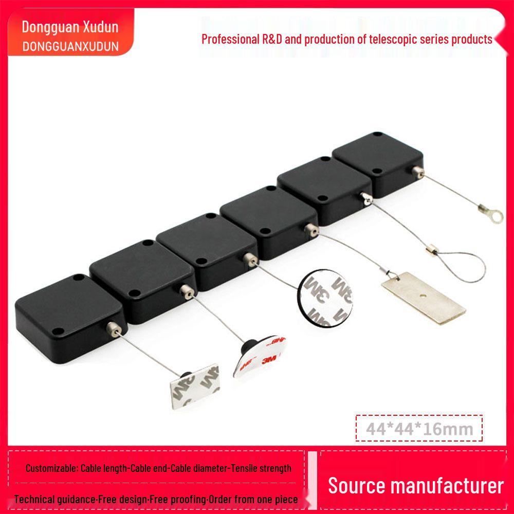 Automatic Retractable Anti-Theft Pull Cord Recoiler for Shopping Mall Items