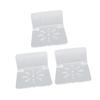 3pcs Acrylic Small Wall Shelf Floating Shelf for Security Cameras Clear Wall Shelves for Security