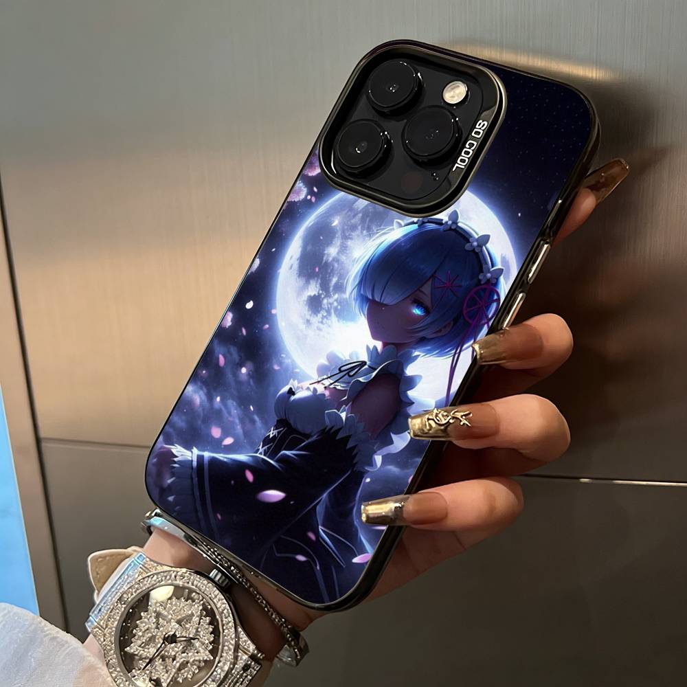 Zero -Starting- Life-in-Another -World Phone Case For IPhone17 16 12 13 14 15 16 Pro Max Plus Cover Colored Silver Funda Bumber
