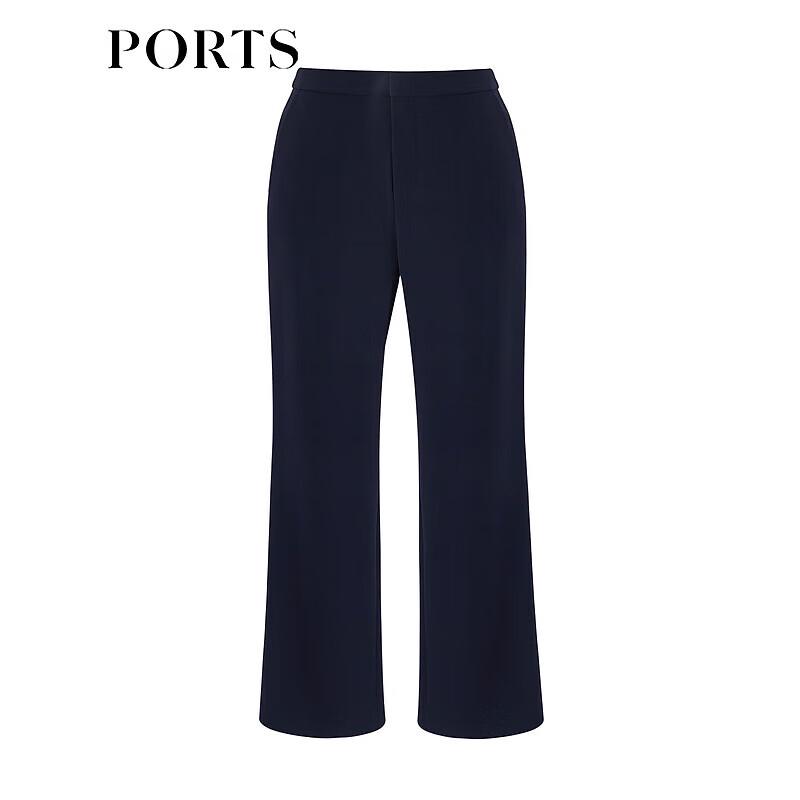 PORTS Women's High-Waist Color-Block Cropped Flare Pants