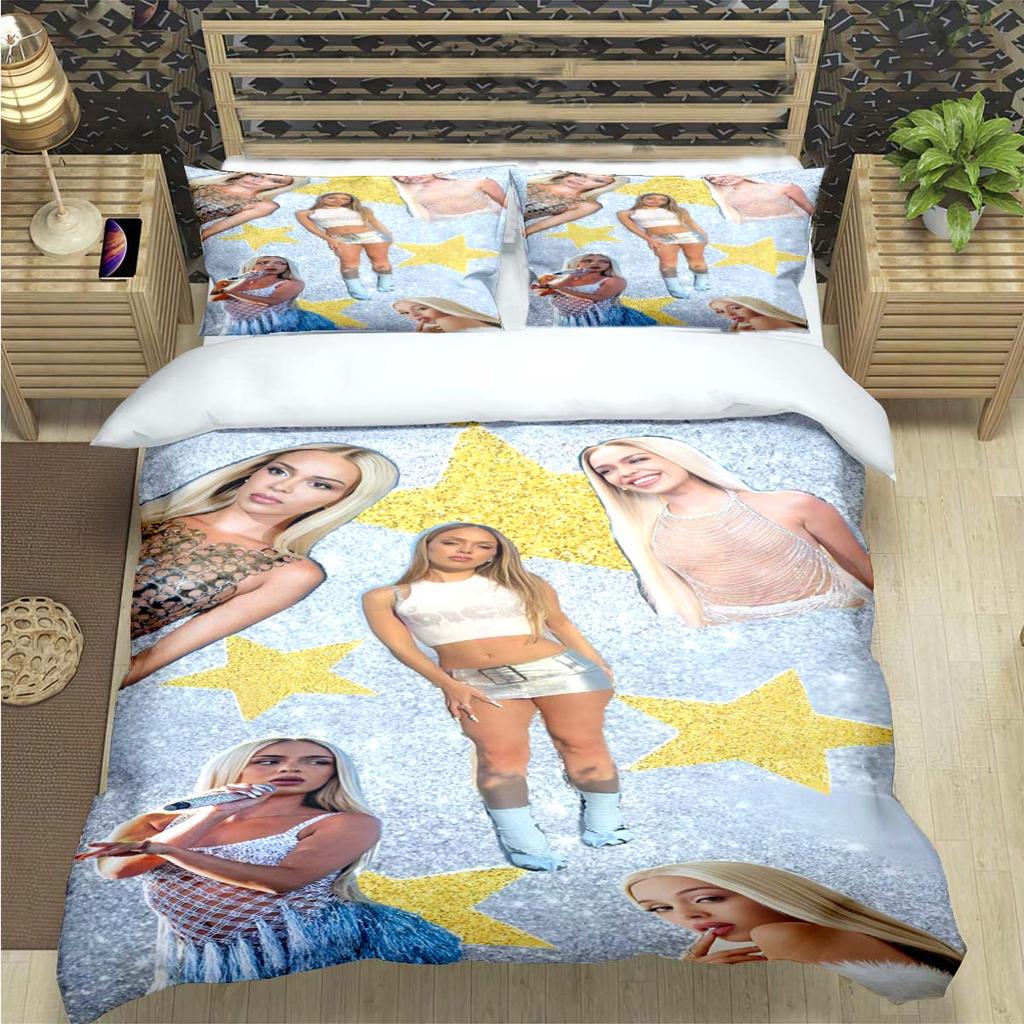 Fashion Spain Female Singer B-Bad G-Gyal Print Bedding Set Duvet Cover Comforter Bed Youth Kids Girl Boys Luxury Gift