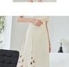 Summer Butterfly Flower Print A-Line High Waist Pleated Skirt