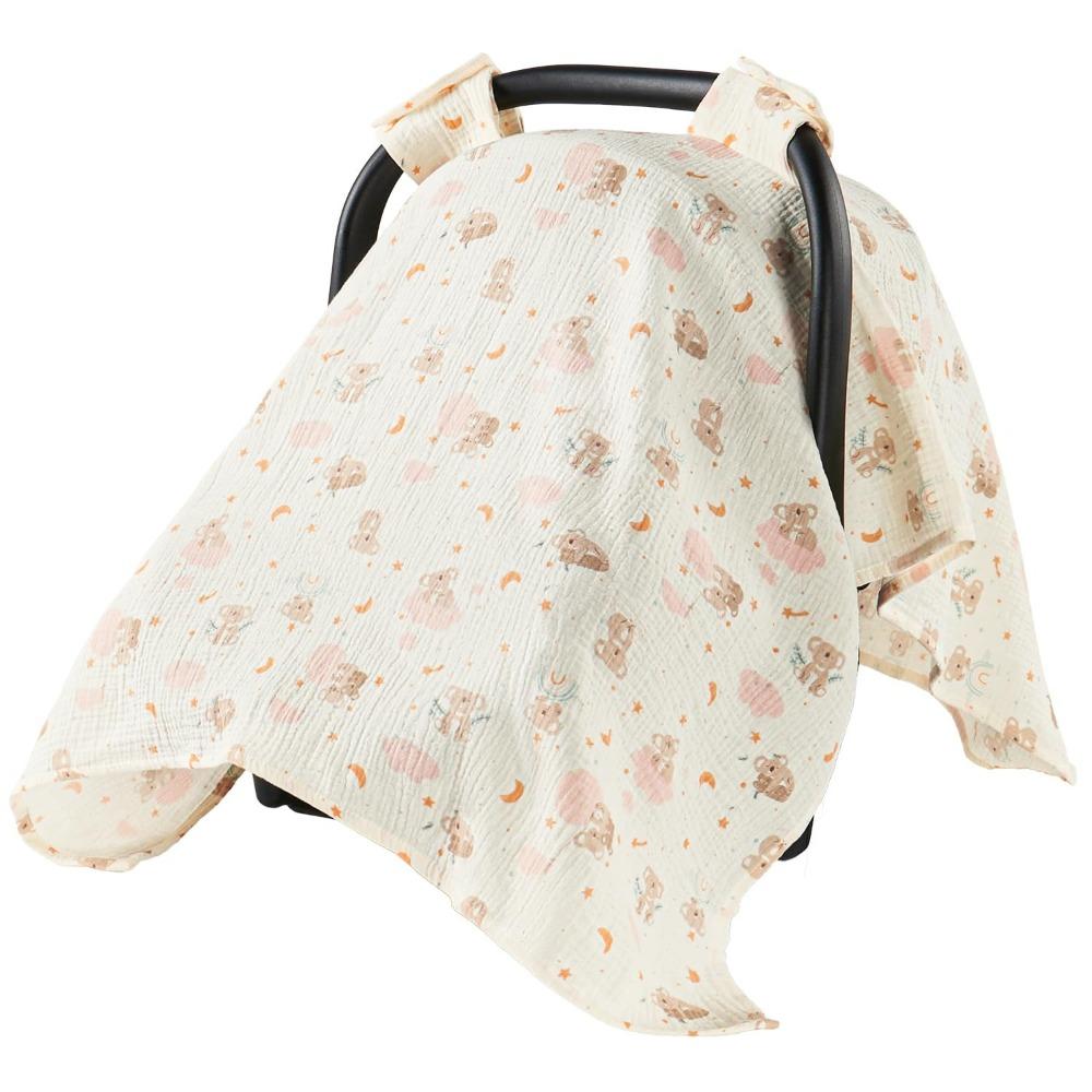 Sun Protector Stroller Cover Soft Breathable Sun Protector Cover Car Seat Canopy  For Boys Girls Style2