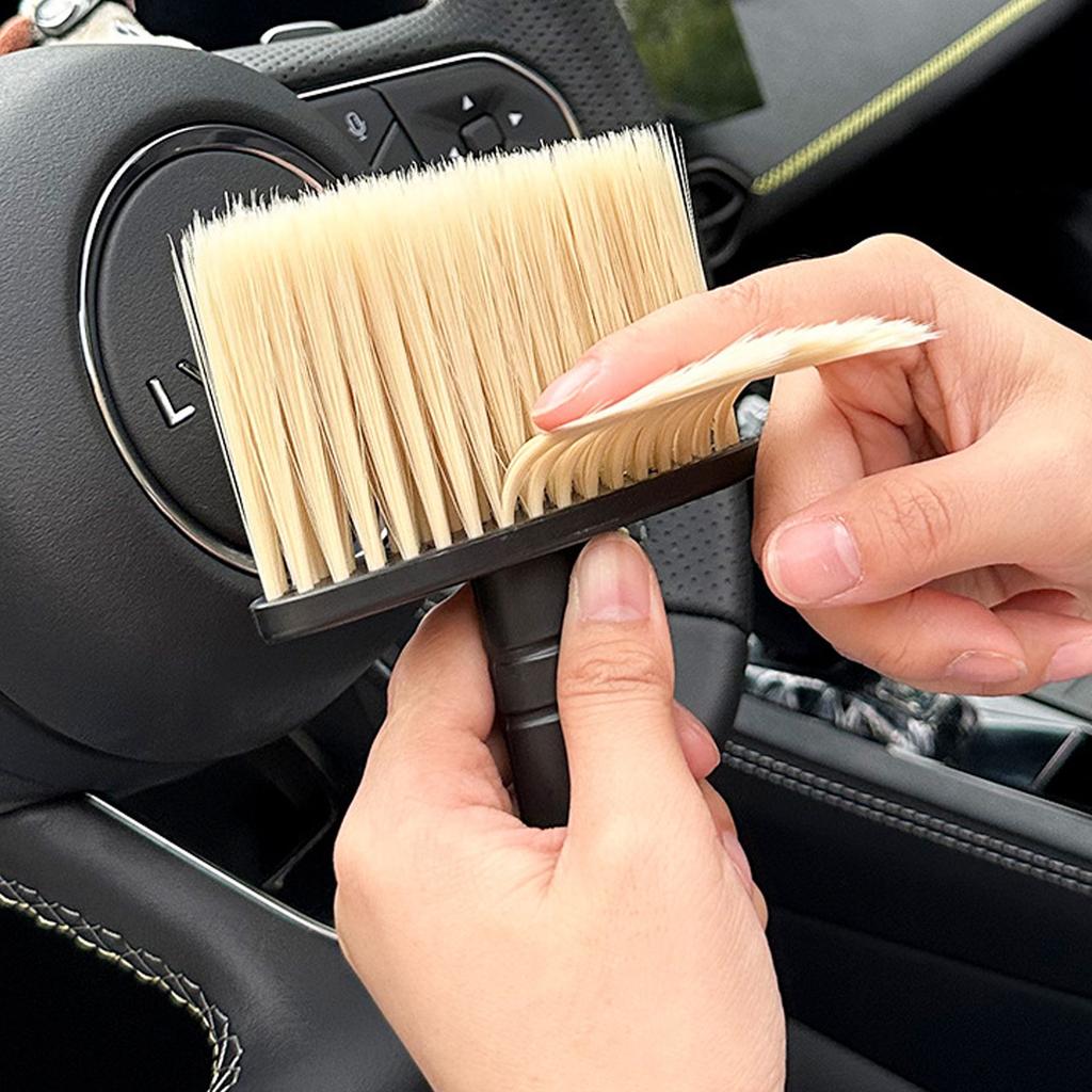 Car Cleaning Brush Soft Bristles Auto Interior Detailing Dust Brushes Car Dust Sweeping Tools for Air Outlet Dashboard