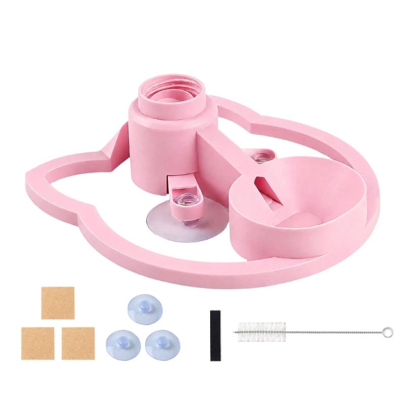 Replacement Pet Water Dispenser Base, 6.50 X 6.10 In ABS Drinking Station with Screw-Style Mount, Bottle Not Included