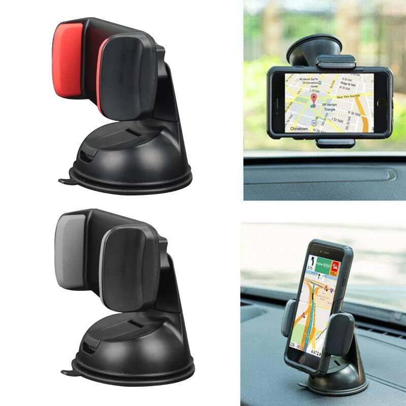Universelle Autohalterung für Handy mit Saugnapf und 360 Grad drehbarem Gel-Fuß zur Navigation