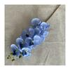 8head Peach Suede Orchid Artificial Plant For Wedding Reception And Home Decor