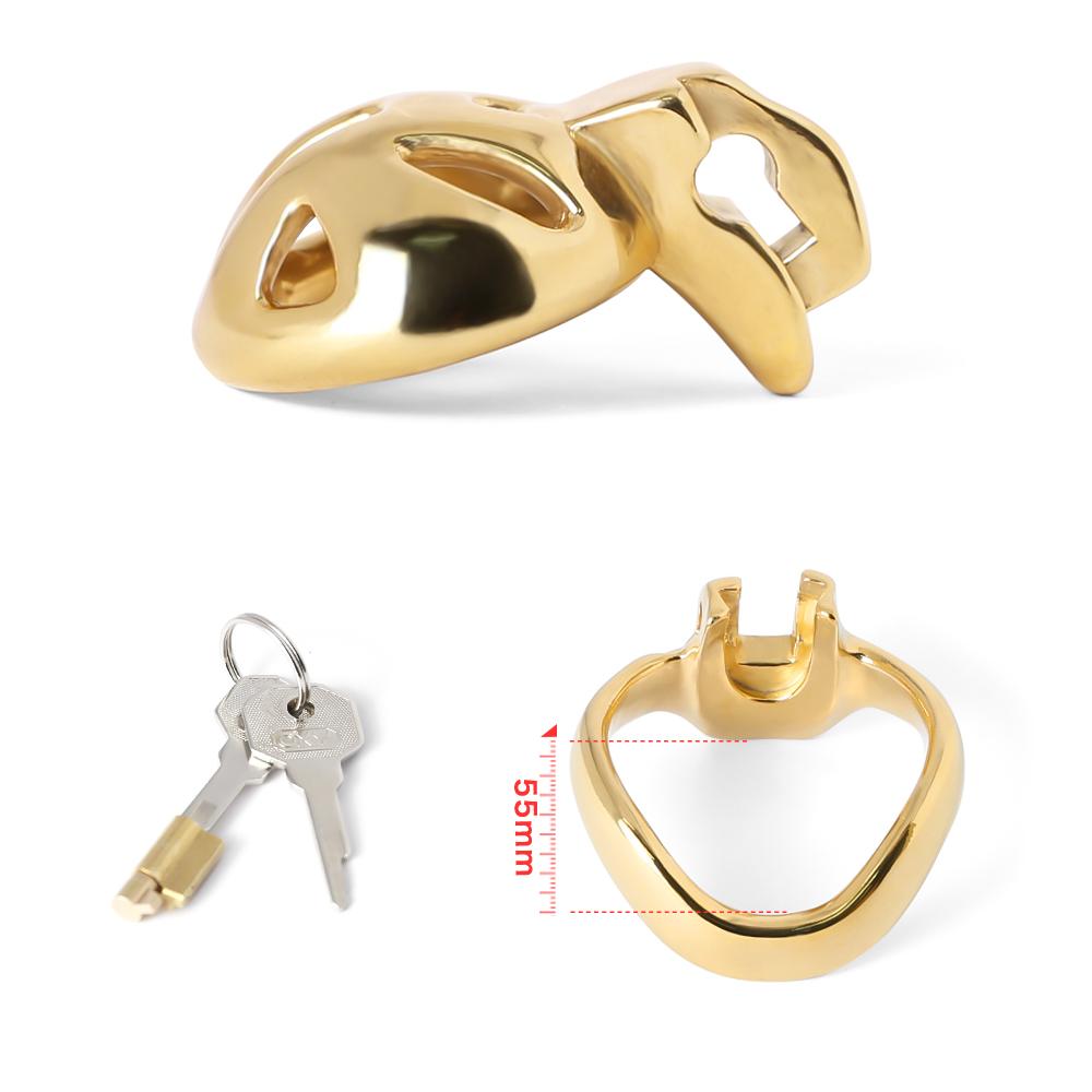 Super Small 3 Color Male Chastity Cage Stainless Steel Lockable Penis Ring Cock Cage Metal Chastity Belt Adults Sex Toys For Men
