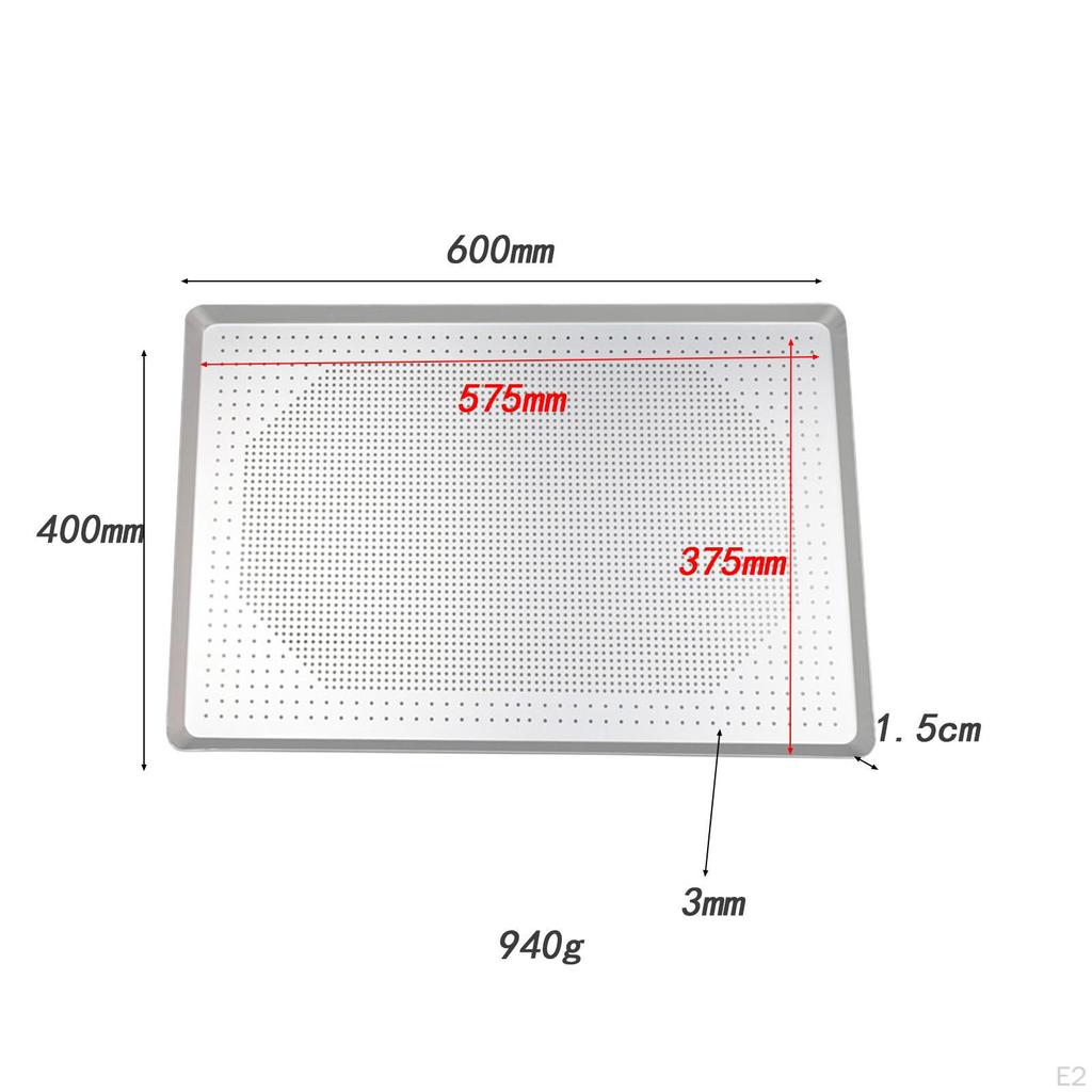Aluminium-Lochblechpfanne, Backblech, Backblech, leicht zu reinigen, zum Backen von Keksen