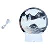 Rotating Hourglasses Lights Sand Art Liquid Motion with Lights Glass Sand Picture Lamp for Desk Use, Calm Display Lights for Bedroom Study Reading