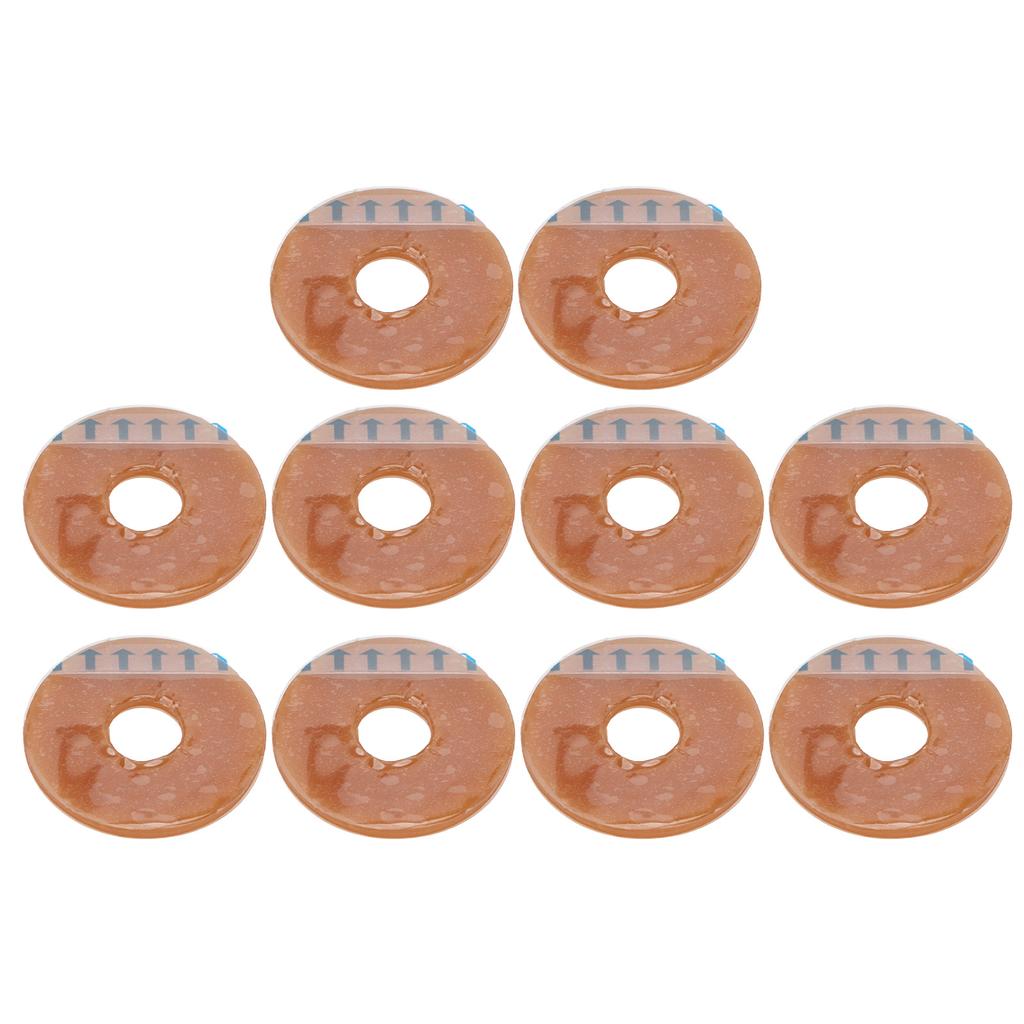 10pcs Ostomy Bag Barrier Silicone Malleable Leakproof Skin Protecting Corrosion Resistant Colostomy