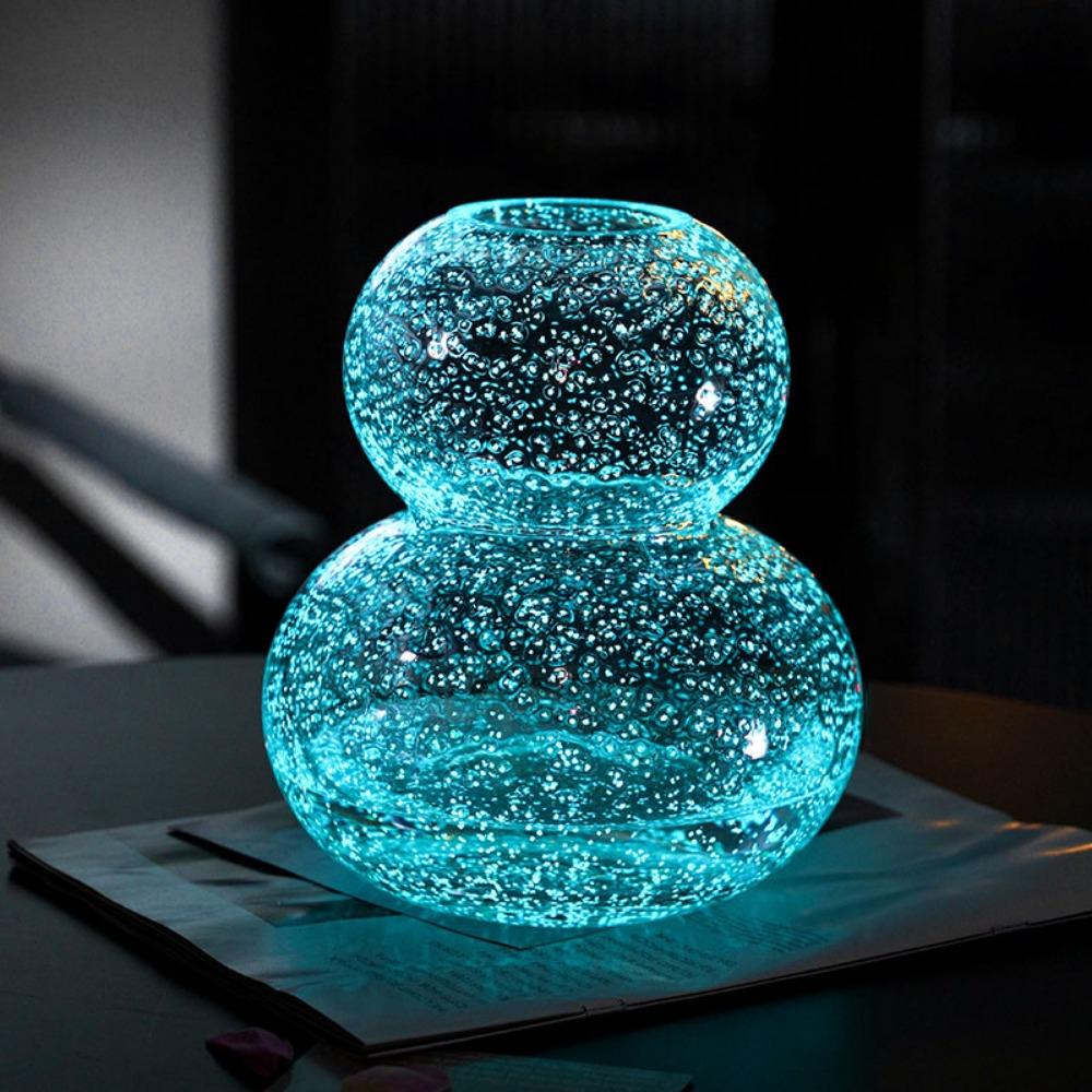 

Инс Мечтательная Флуоресцентная Ваза Светящаяся в темноте Прозрачная Грибная Ваза Домашний Декор Style 2