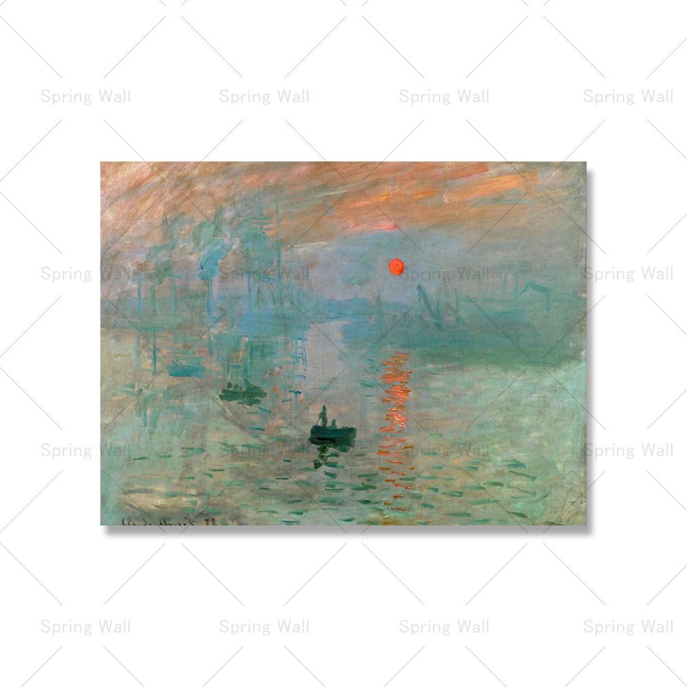 Monet Klasyczne lilie wodne Abstrakcyjny krajobraz Plakat Impresjonizm Malarstwo na płótnie Nordic Wall Art Do Nowoczesnego Wystroju Salonu