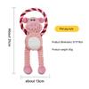 Blue Bear Monkey Pet Toy, Durable Chew Toy with Squeaker, Cotton Rope for Interactive Play, Tough Plush Dog Toy