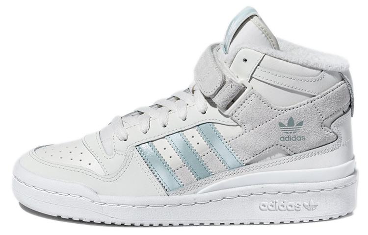 Adidas Originals Forum Mid  Whitegray Light Blue  Women s GX6533 38