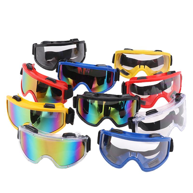 1 Piece Splashproof Dustproof Windproof Sandproof Anti-Fog Transparent Riding Skiing Sports Glasses Professional Goggles