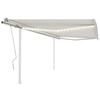 VidaXL Manual Retractable Awning with LED Terrace Awning Balcony Awning Garden Patio Outdoor Window Shading 3070022