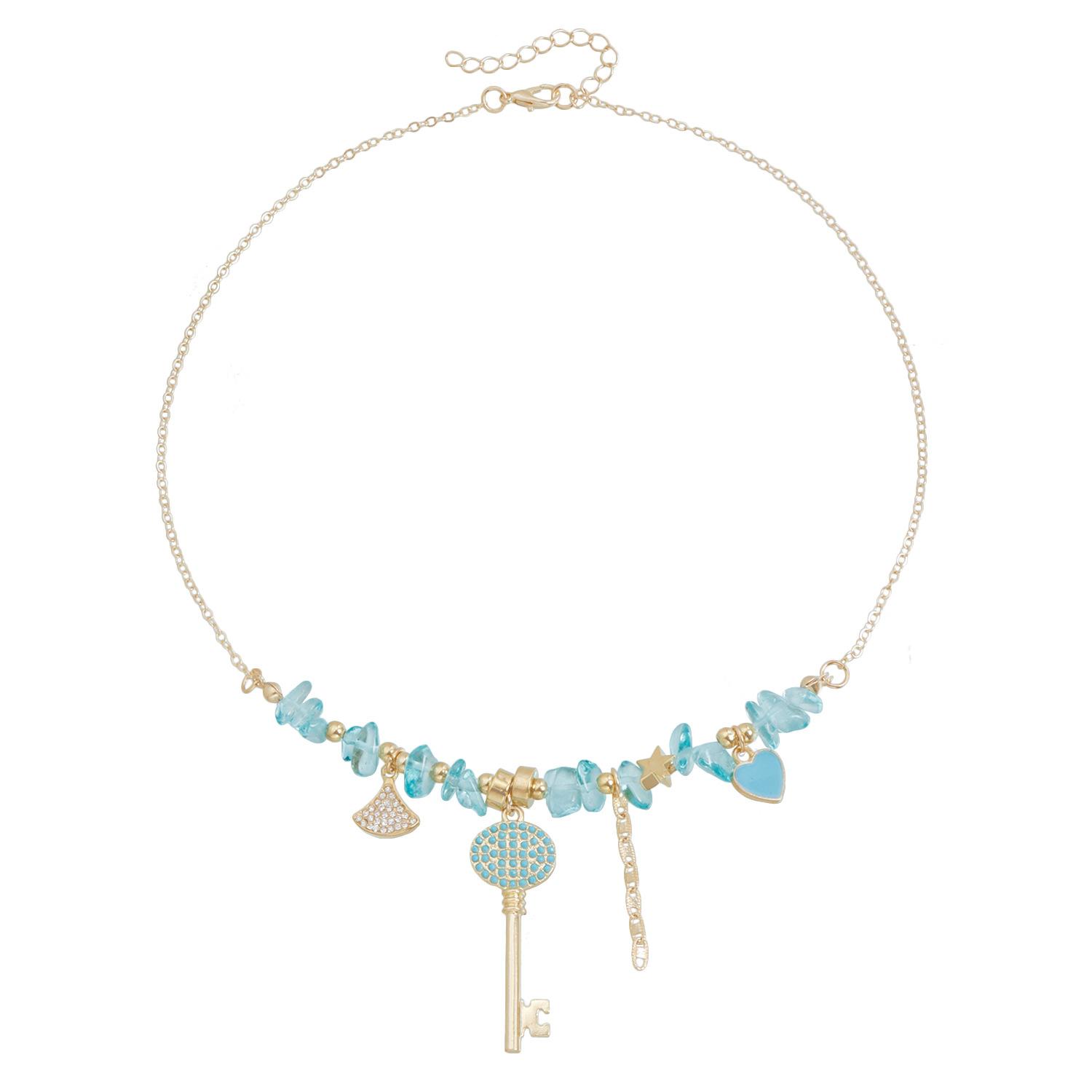 

Crescent Moon Star Tassel Necklace, Ins Fresh Fashion Versatile Daily Clavicle Chain For Women 5