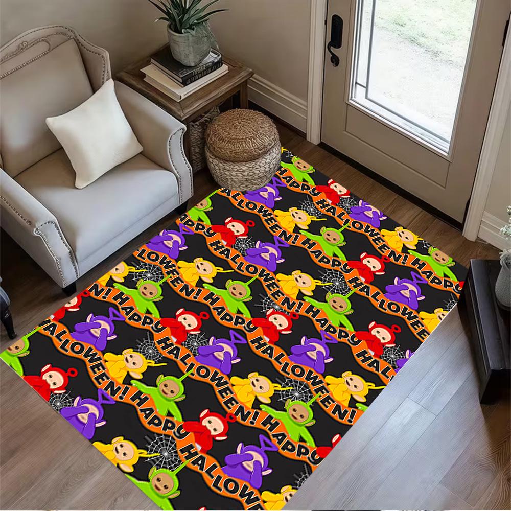 Teletubbies Friends Forever Floor Mat Design for Bedrooms Foyer Study Room Game Room Antislip Carpet Anime Office Decor Birthday/Christmas Gift