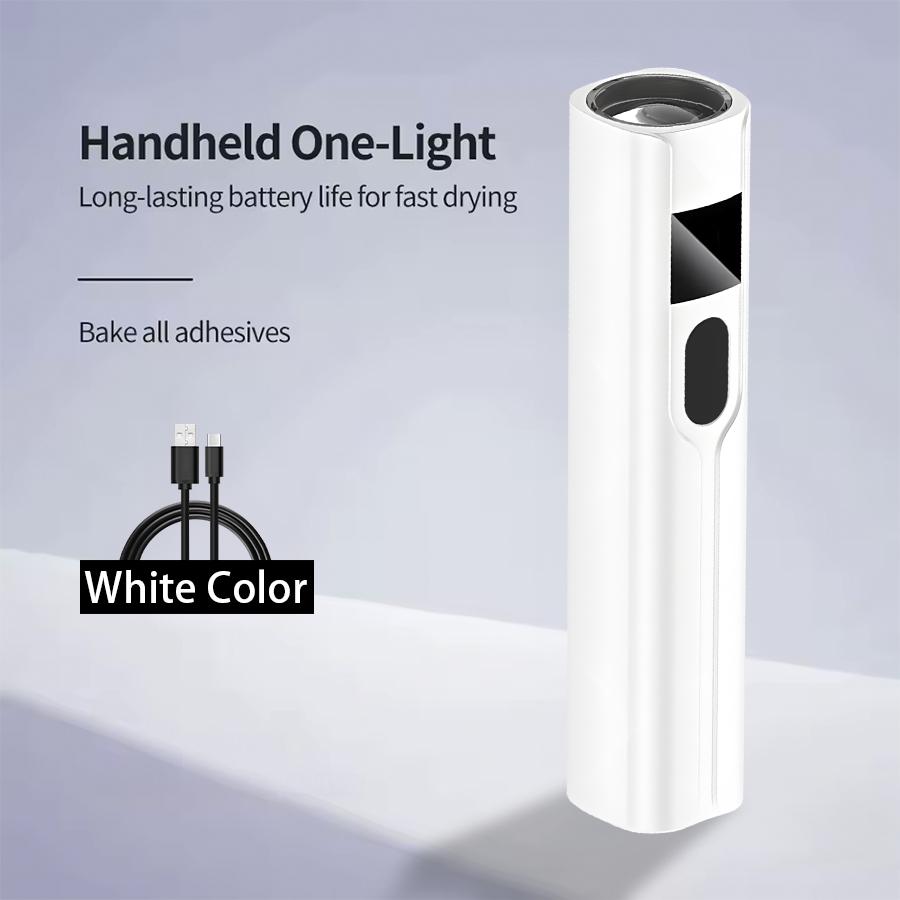 

Профессиональная УФ-светодиодная лампа для ногтей, настольная с дисплеем, перезаряжаемая, портативная, мини-сушилка для ногтей, съемная УФ-лампа для нейл-арта 365nm белый