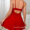 Lace nightdress loungewear comfortable red suspender skirt pajamas sexy pajamas