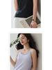 2026 New Arrival Women's Seamless U-Neck Ice Silk Camisole - One Size, Solid Color Sleeveless Top