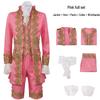 Mittelalterlicher Prinz Formelles Cosplay-Kostüm: Herren Retro Hofjacke mit langen Ärmeln Set