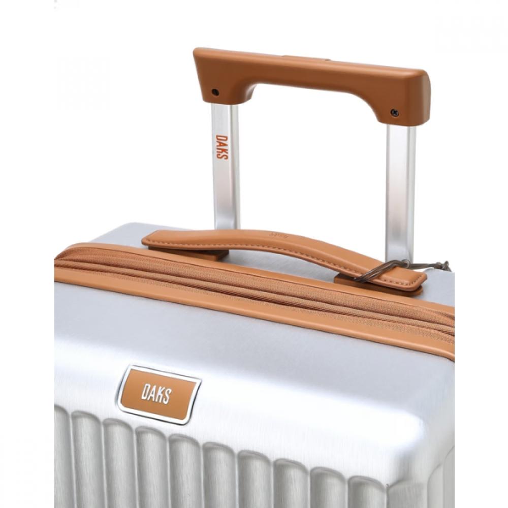 Daks Silver Solid Polycarbonate Hard Carrier 21 Inch Dbba6e571sv