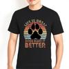 Tshirts For Unisex Workout Unisex Summer T Shirt Casual Life Is Great Dogs Make It Better Everyday Unisex Top Tees Big Size Tee Casual