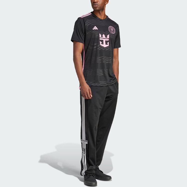 adidas Maillot extérieur unisexe Inter Miami CF 23/24 Messi Noir Rose JE9744