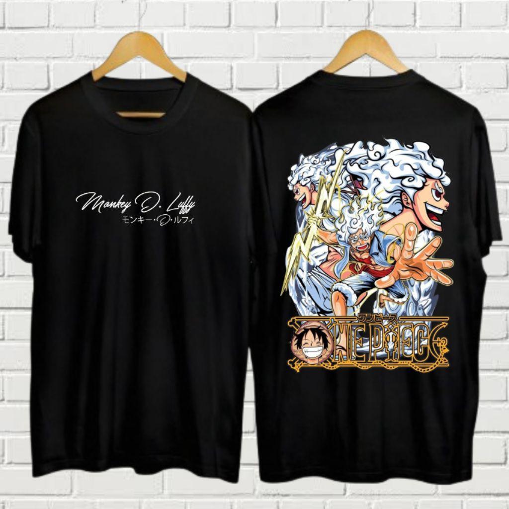 One Piece Japanese Anime Print Unisexs Cotton Tshirt Streetwear 2026 Summer Round Neck Tops Unisex Women Clothes Tee Overside