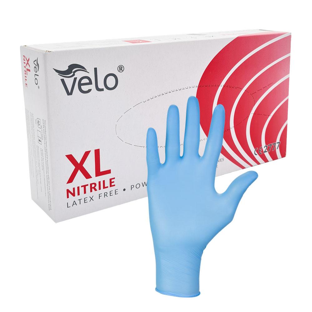 Velo Blue Nitrile Gloves 100 Pieces