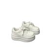 Leather little white shoes women's 2025 summer new versatile lightweight sports and leisure heightening lace-up board shoes women's tide