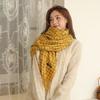 Double sided Houndstooth Scarf for Women Winter Couple Wool Imitation Cashmere Scarf Men's Shawl Versatile Red Scarf