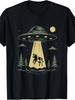 UFO Cow Abduction Design Funny Alien Spaceship Gift Unisex T Shirt Summer Essential, Perfect for Gif