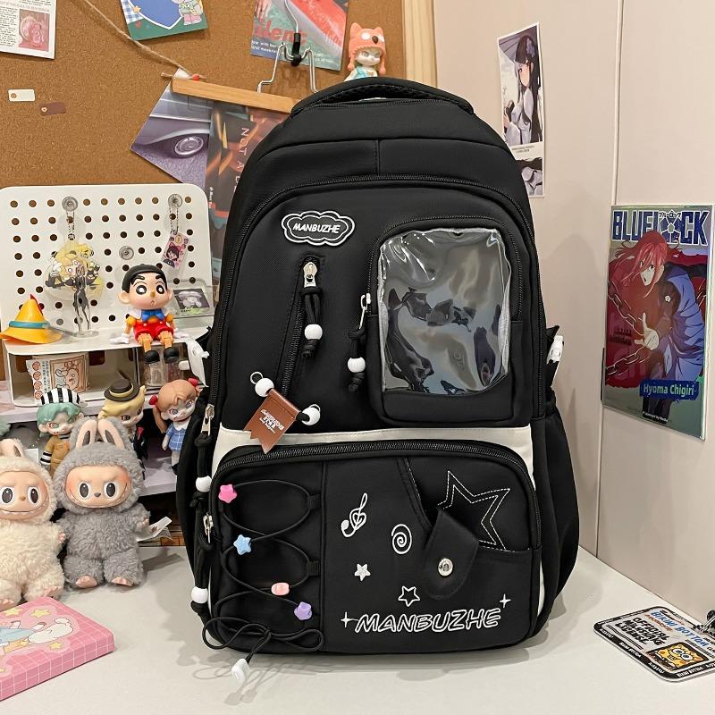 New High-value Fresh and Sweet Dopamine Transparent Bar High School Students Large-capacity Backpack