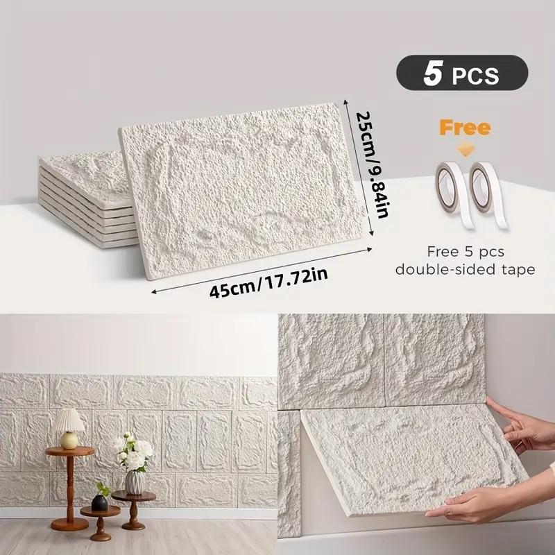 

Полиуретановая каменная стеновая панель, 10 мм, реалистичный кирпичный узор, защита от плесени и влаги, водонепроницаемая и моющаяся, подходит для/наружного применения