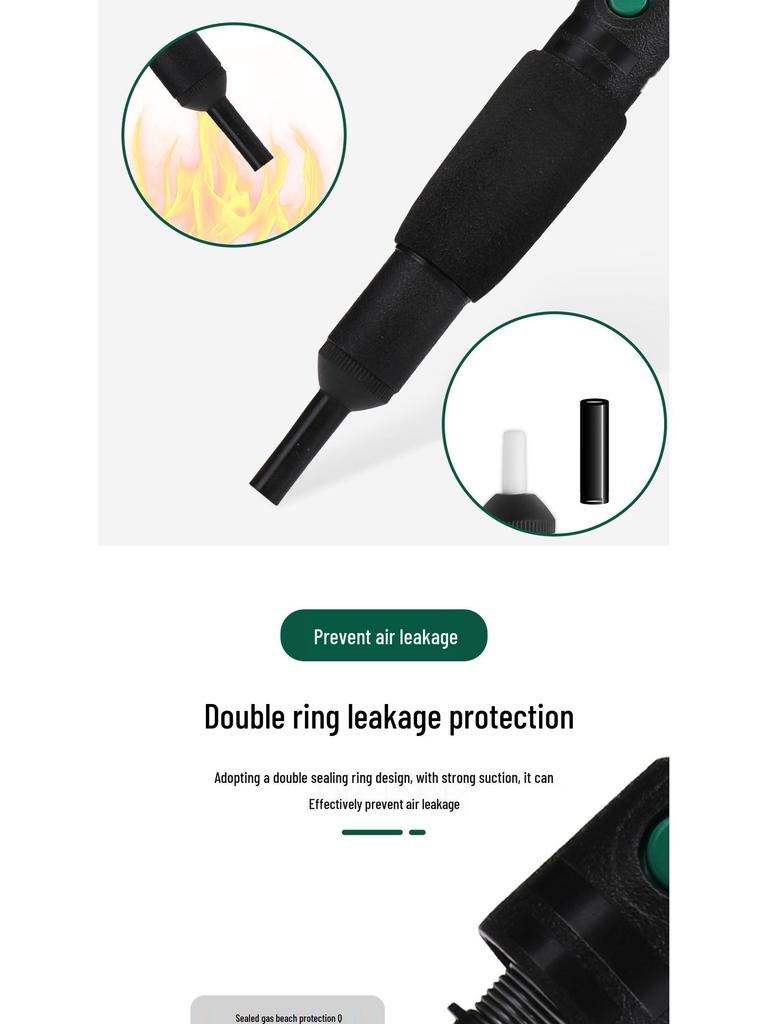 High-Performance Desoldering Pump & Iron with Silicone Tip for Home Repairs