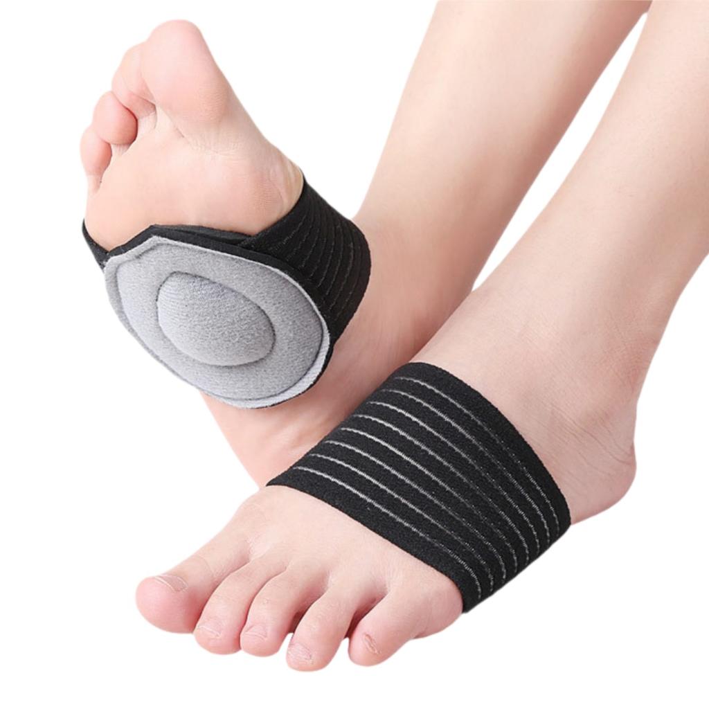 1Pair Thick Orthopedic Insoles Arch Support Pads for Flat Foot Plantar Fasciitis Heel Pain Relief Foot Care Bandage