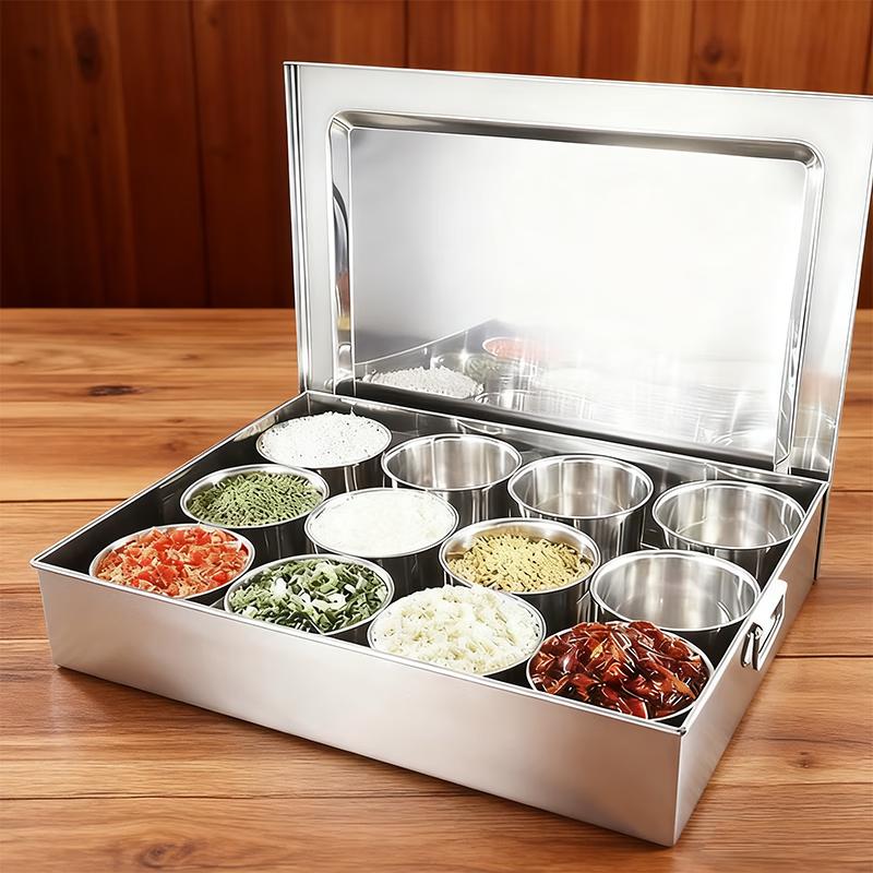 Lu Fenglai Stainless Steel Spice Container Set