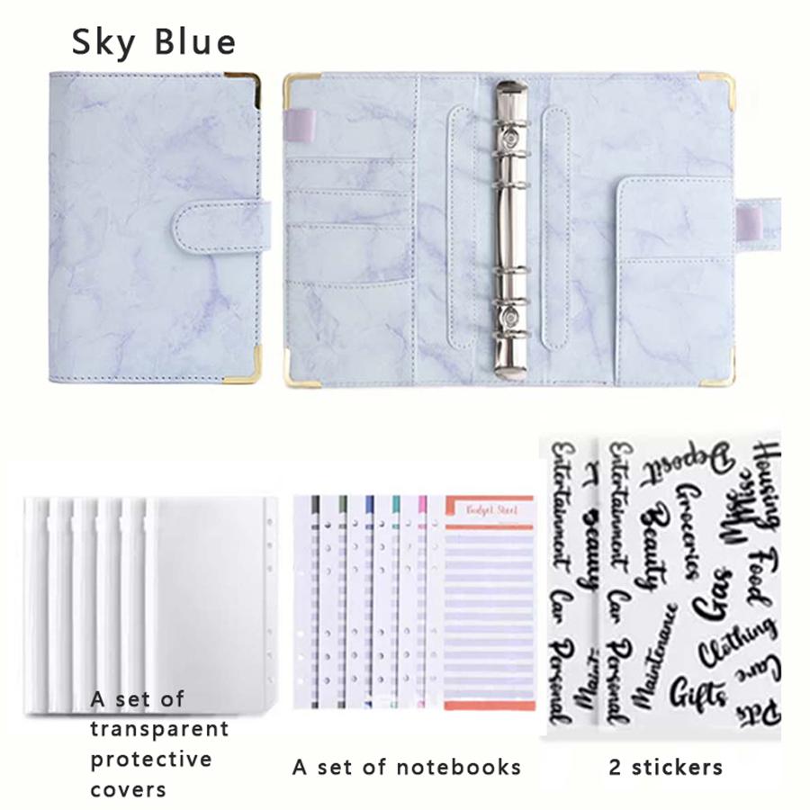 A6 Multi colored Loose leaf Notebook, Detachable Savings Book, Popular for School Students' Learning and Education