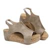 New summer women's thick-soled wedge sandals large-size thick-soled fish mouth sandals wedge sandals