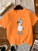 2026 Summer New Silly Goose Pattern Tshirt Womens Round Neck Animal Print Fashion Summer Short Sleeve Summer Casual Tshirt