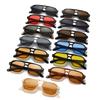 Casual Retro Men's Sunglasses Square Double Bridge Driving Business Sunglasses UV400 Protection Rivets Sun Glasses for Women Men