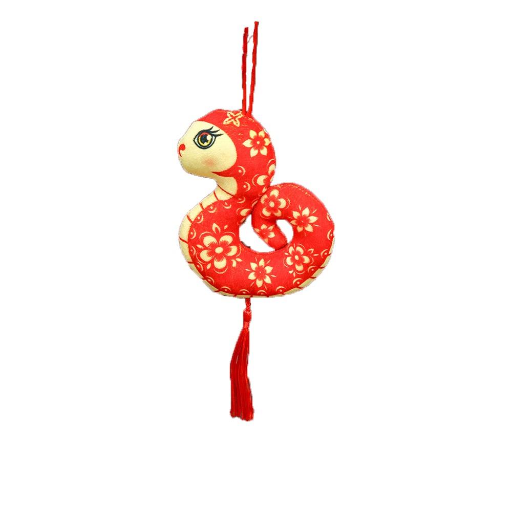 Tassels Snake Mascot Hangings Flower 2025 New Year Toys Lovely Snake Dolls Pendant  Students